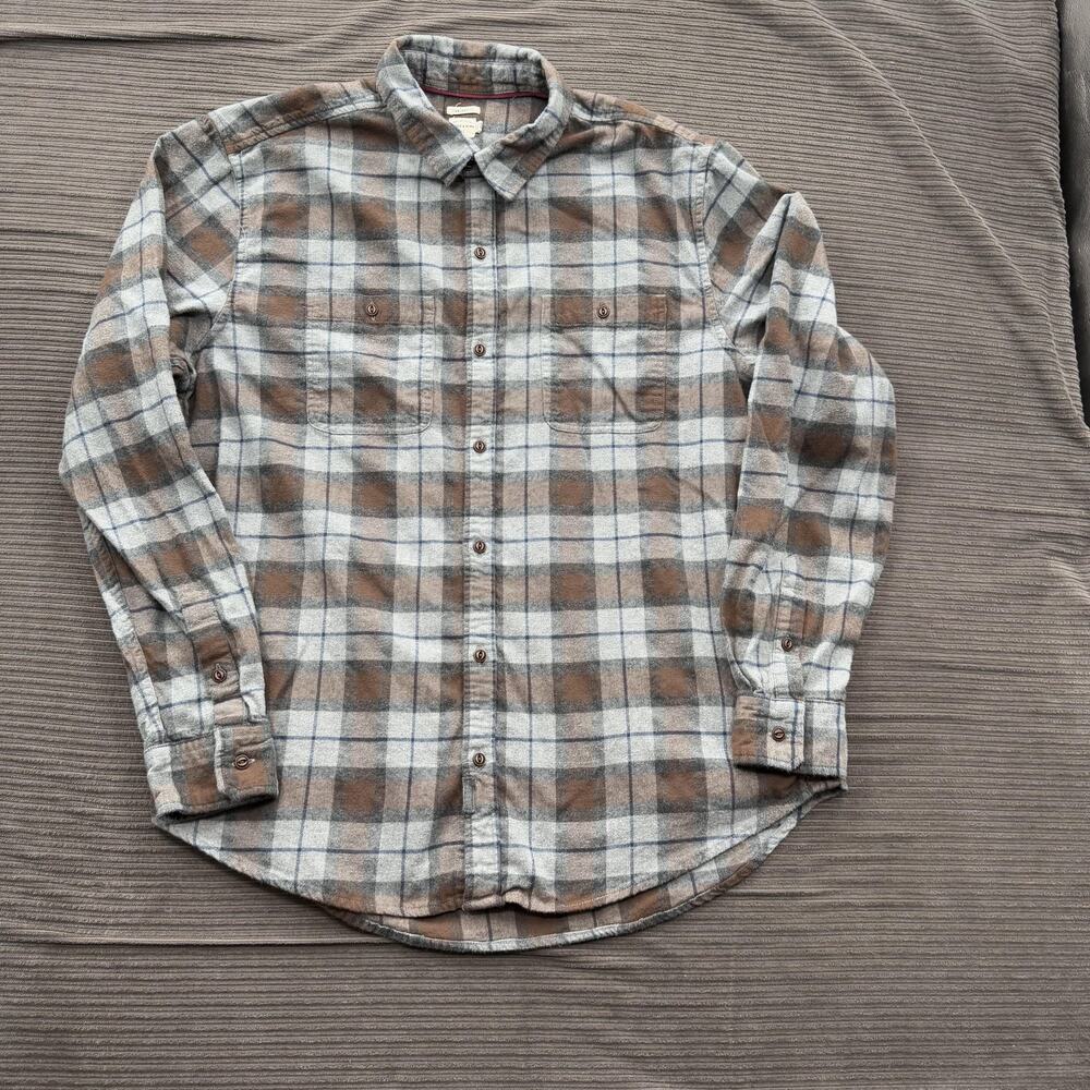 Bridge & Burn Shirt Mens XL Plaid Flannel Standard Fit Button Down Casual